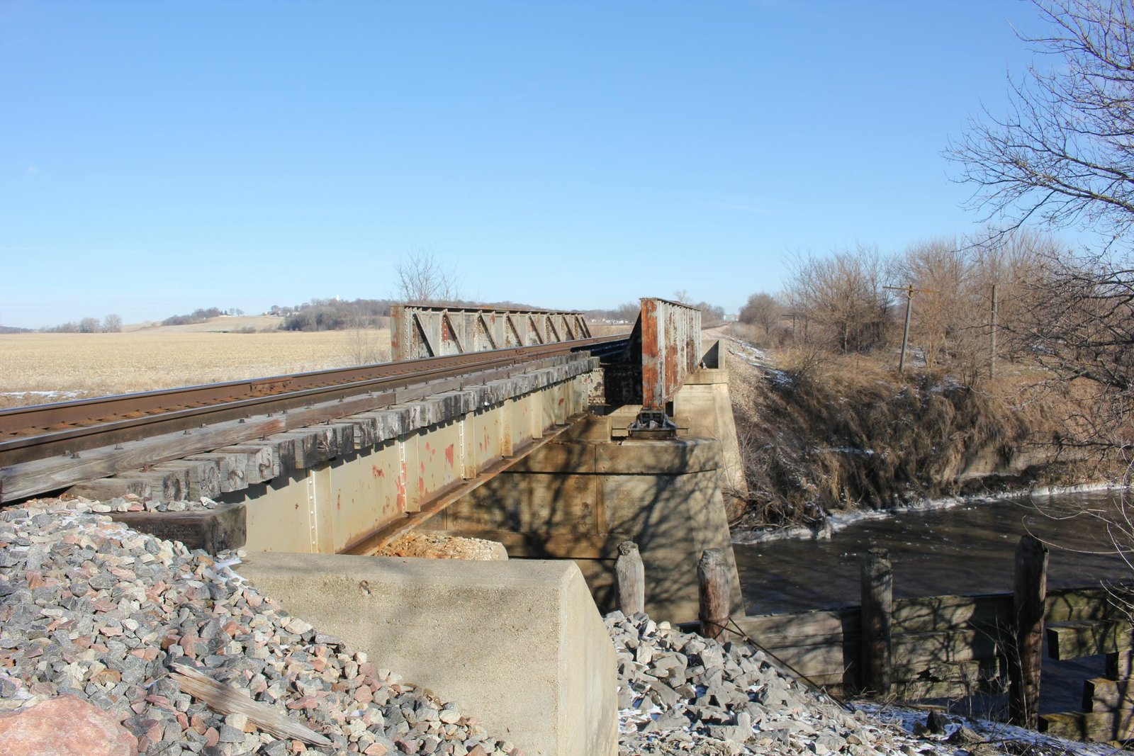 Looking north